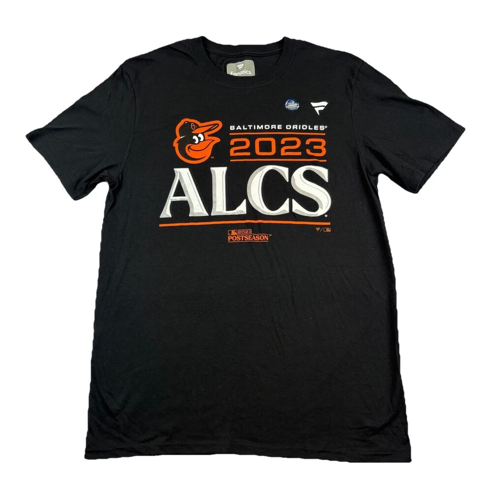Baltimore Orioles 2023 ACLS T Shirt Mens M Black Fanatics NWOT Short Sleeve